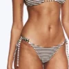 2er-Pack Bikini-Höschen mit Bindebändern – Schwarz + Braun/Weiß gestreift 2er-Pack Bikini-Höschen mit Bindebändern – Schwarz + Braun/Weiß gestreift