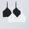 2er-Pack Cat Soft Triangle BH – Schwarz Weiß 2er-Pack Cat Soft Triangle BH – Schwarz Weiß
