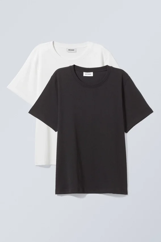 2er-Pack Essence Standard T-Shirt – Schwarz Weiß 2er-Pack Essence Standard T-Shirt – Schwarz Weiß