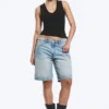2er-Pack geripptes Tanktop mit V-Ausschnitt – Schwarz 2er-Pack geripptes Tanktop mit V-Ausschnitt – Schwarz