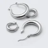 2er-Pack polierte Creolen – Silber 2er-Pack polierte Creolen – Silber