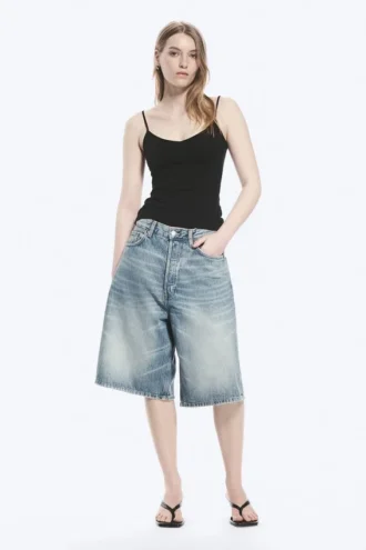 2er-Pack Slim-Fit-Baumwoll-Unterhemd mit V-Ausschnitt – Schwarz