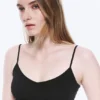 2er-Pack Slim-Fit-Baumwoll-Unterhemd mit V-Ausschnitt – Schwarz 2er-Pack Slim-Fit-Baumwoll-Unterhemd mit V-Ausschnitt – Schwarz