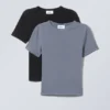 2er-Pack Slim-Fit-T-Shirts – Schwarz 2er-Pack Slim-Fit-T-Shirts – Schwarz