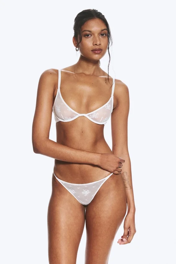 2er-Pack Spitzen-Tanga-Slips – Weiß 2er-Pack Spitzen-Tanga-Slips – Weiß