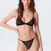 2er-Pack Tanga-Slips aus gewellter Spitze – Schwarz 2er-Pack Tanga-Slips aus gewellter Spitze – Schwarz