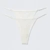2er-Pack transparente Spitzen-Tangas – Weiß 2er-Pack transparente Spitzen-Tangas – Weiß