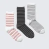 3er-Pack gestreifte Crew-Socken – Gestreifter Mix 3er-Pack gestreifte Crew-Socken – Gestreifter Mix