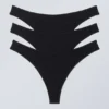 3er-Pack Jade-Baumwoll-Tangas – Schwarz 3er-Pack Jade-Baumwoll-Tangas – Schwarz