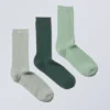 3er-Pack Rippensocken mit Noppen – Grün 3er-Pack Rippensocken mit Noppen – Grün