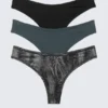 3er-Pack Soul Micro-Tangas – Schwarz/Blau/Crinkle-Grau 3er-Pack Soul Micro-Tangas – Schwarz/Blau/Crinkle-Grau