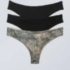 3er-Pack Soul Soft Tangas – Schwarz & Scribble 3er-Pack Soul Soft Tangas – Schwarz & Scribble