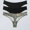 3er-Pack Soul Soft Tangas – Schwarz & Scribble 3er-Pack Soul Soft Tangas – Schwarz & Scribble