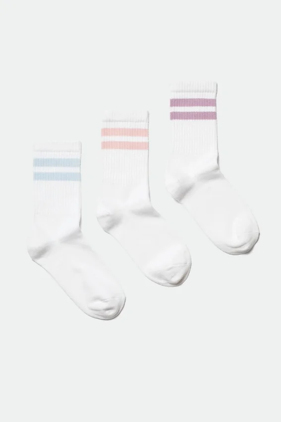 3er-Pack Sport-Socken mit Streifen – Mehrfarbig 3er-Pack Sport-Socken mit Streifen – Mehrfarbig