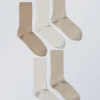5er-Pack Rippensocken – Beige-Mix 5er-Pack Rippensocken – Beige-Mix