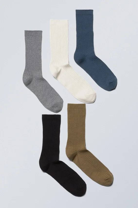 5er-Pack Rippensocken – Classic Multi Mix 5er-Pack Rippensocken – Classic Multi Mix
