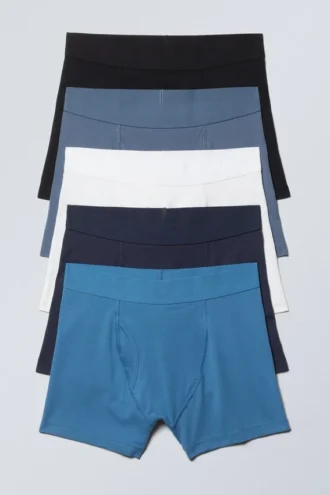 5er-Pack Slips – Blaue Akzentmischung