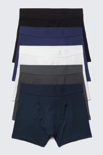 5er-Pack Slips – Schwarz/Blau/Weiß/Grau