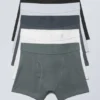 5er-Pack Slips – Weiß Schwarz Grau Blau