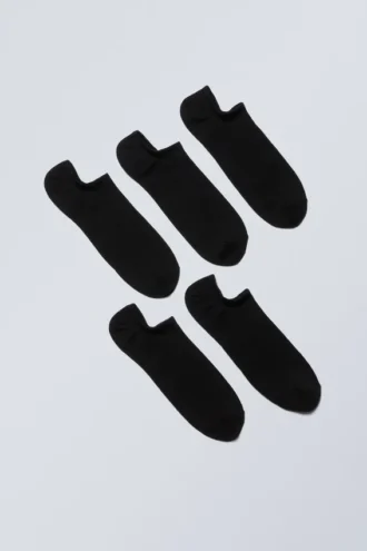 5er-Pack Socken – Schwarz