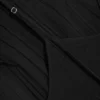 A-Linien-Kleid mit Wasserfallausschnitt – Schwarz