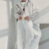 Adler – Lockere, gerade geschnittene Hose aus Leinenmischung – Weiß Adler – Lockere, gerade geschnittene Hose aus Leinenmischung – Weiß