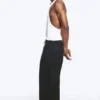 Adler Loose Fit Straight Hose aus Leinenmischung – Schwarz Adler Loose Fit Straight Hose aus Leinenmischung – Schwarz