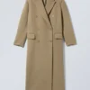 Alex Oversized-Mantel aus Wollmischung – Dusty Mole Alex Oversized-Mantel aus Wollmischung – Dusty Mole