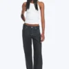 Ample Low Rise Loose Wide Jeans – Blue Rinse – Dunkelblau Ample Low Rise Loose Wide Jeans – Blue Rinse – Dunkelblau