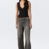 Ample Low Rise Loose Wide Jeans – Redondo Black – Schwarz Ample Low Rise Loose Wide Jeans – Redondo Black – Schwarz