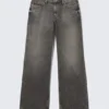 Ample Low Rise Loose Wide Jeans – Redondo Black – Schwarz Ample Low Rise Loose Wide Jeans – Redondo Black – Schwarz