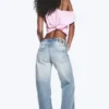 Anti Unisex-Jeans mit niedriger Taille, geradem Schnitt und normaler Passform – Blue Moon – Hellblau | Cheap Monday GB Anti Unisex-Jeans mit niedriger Taille, geradem Schnitt und normaler Passform – Blue Moon – Hellblau | Cheap Monday GB