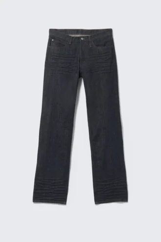 Anti Unisex-Jeans mit niedriger Taille, geradem Schnitt und normaler Passform – Extra Blue Rinse | Cheap Monday GB