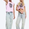 Anti Unisex-Jeans mit niedriger Taille, geradem Schnitt und normaler Passform – Hellblau | Cheap Monday GB Anti Unisex-Jeans mit niedriger Taille, geradem Schnitt und normaler Passform – Hellblau | Cheap Monday GB