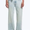Anti Unisex-Jeans mit niedriger Taille, geradem Schnitt und normaler Passform – Hellblau | Cheap Monday GB Anti Unisex-Jeans mit niedriger Taille, geradem Schnitt und normaler Passform – Hellblau | Cheap Monday GB