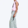 Anti Unisex-Jeans mit niedriger Taille, geradem Schnitt und normaler Passform – Hellblau | Cheap Monday GB Anti Unisex-Jeans mit niedriger Taille, geradem Schnitt und normaler Passform – Hellblau | Cheap Monday GB
