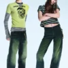 Anti Unisex-Jeans mit niedriger Taille, geradem Schnitt und normaler Passform – Marinegrün – Grün | Cheap Monday GB Anti Unisex-Jeans mit niedriger Taille, geradem Schnitt und normaler Passform – Marinegrün – Grün | Cheap Monday GB