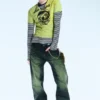 Anti Unisex-Jeans mit niedriger Taille, geradem Schnitt und normaler Passform – Marinegrün – Grün | Cheap Monday GB Anti Unisex-Jeans mit niedriger Taille, geradem Schnitt und normaler Passform – Marinegrün – Grün | Cheap Monday GB