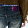 Anti Unisex-Jeans mit niedriger Taille, geradem Schnitt und normaler Passform – Stahlblau – Mittelblau | Cheap Monday GB Anti Unisex-Jeans mit niedriger Taille, geradem Schnitt und normaler Passform – Stahlblau – Mittelblau | Cheap Monday GB