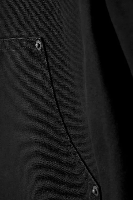 Arbeitshose mit niedriger Leibhöhe und lockerer Passform – Schwarz Arbeitshose mit niedriger Leibhöhe und lockerer Passform – Schwarz