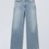 Area Mid Rise Loose Wide Jeans – Blue Fade – Mittelblau Area Mid Rise Loose Wide Jeans – Blue Fade – Mittelblau