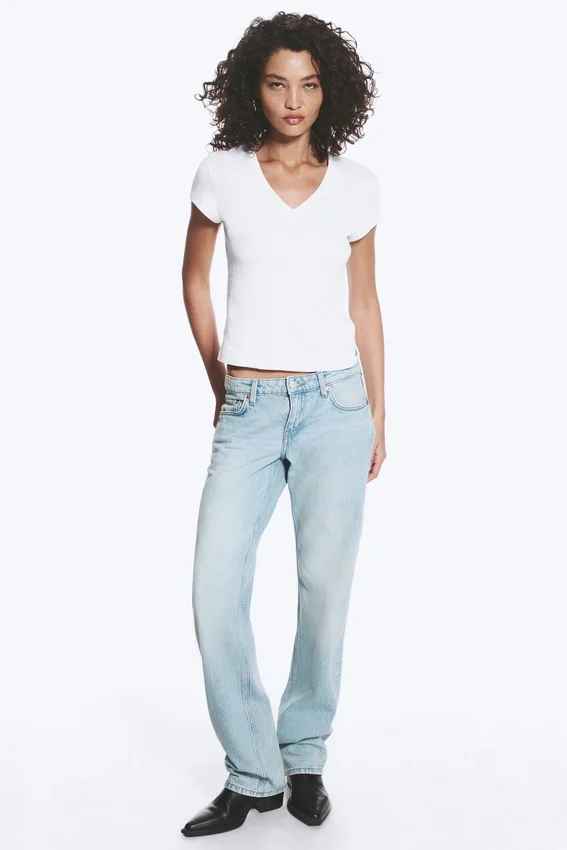 Arrow Low Rise Regular Straight Jeans – Aeon Blue – Hellblau Arrow Low Rise Regular Straight Jeans – Aeon Blue – Hellblau