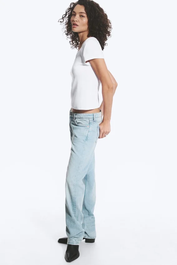 Arrow Low Rise Regular Straight Jeans – Aeon Blue – Hellblau Arrow Low Rise Regular Straight Jeans – Aeon Blue – Hellblau