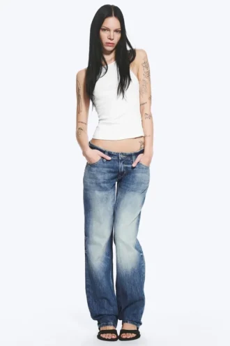 Arrow Low Rise Regular Straight Jeans – Board Blue – Mittelblau Arrow Low Rise Regular Straight Jeans – Board Blue – Mittelblau