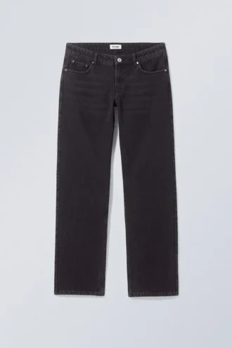 Arrow Low Rise Regular Straight Jeans – Washed Black