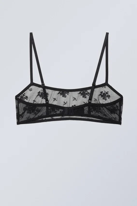 Ash Lace Semi Scooped Bra – Schwarze Spitze Ash Lace Semi Scooped Bra – Schwarze Spitze