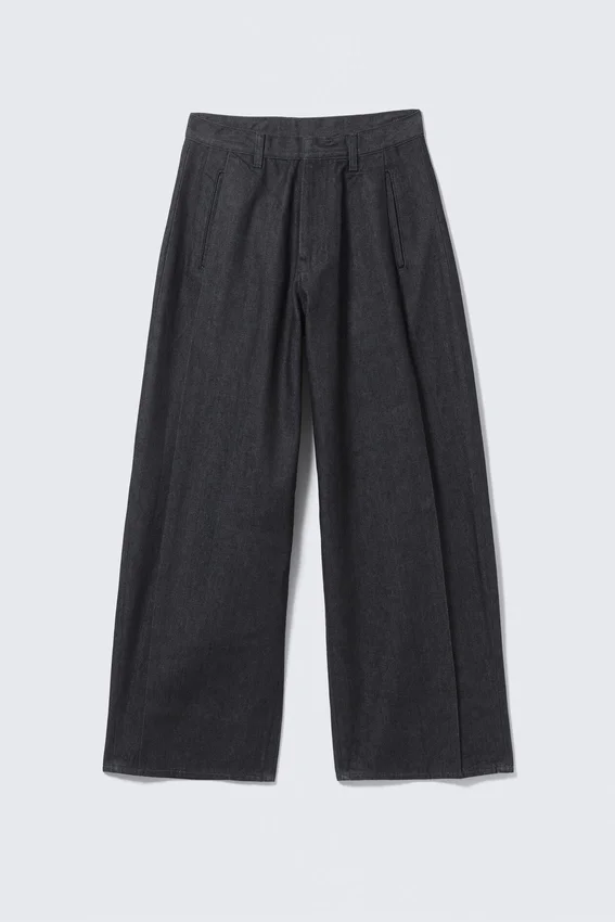 Astro Baggy-Jeans-Hose mit Falten – Raw Indigo – Dunkelblau Astro Baggy-Jeans-Hose mit Falten – Raw Indigo – Dunkelblau