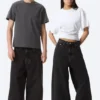 Astro Mid Rise Baggy Faux Leather Pocket Jeans – Black Rinse – Schwarz Astro Mid Rise Baggy Faux Leather Pocket Jeans – Black Rinse – Schwarz