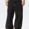Astro Mid Rise Baggy Faux Leather Pocket Jeans – Black Rinse – Schwarz Astro Mid Rise Baggy Faux Leather Pocket Jeans – Black Rinse – Schwarz