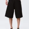 Astro Mid Rise Loose Baggy Denim Shorts – Black Rinse – Schwarz Astro Mid Rise Loose Baggy Denim Shorts – Black Rinse – Schwarz